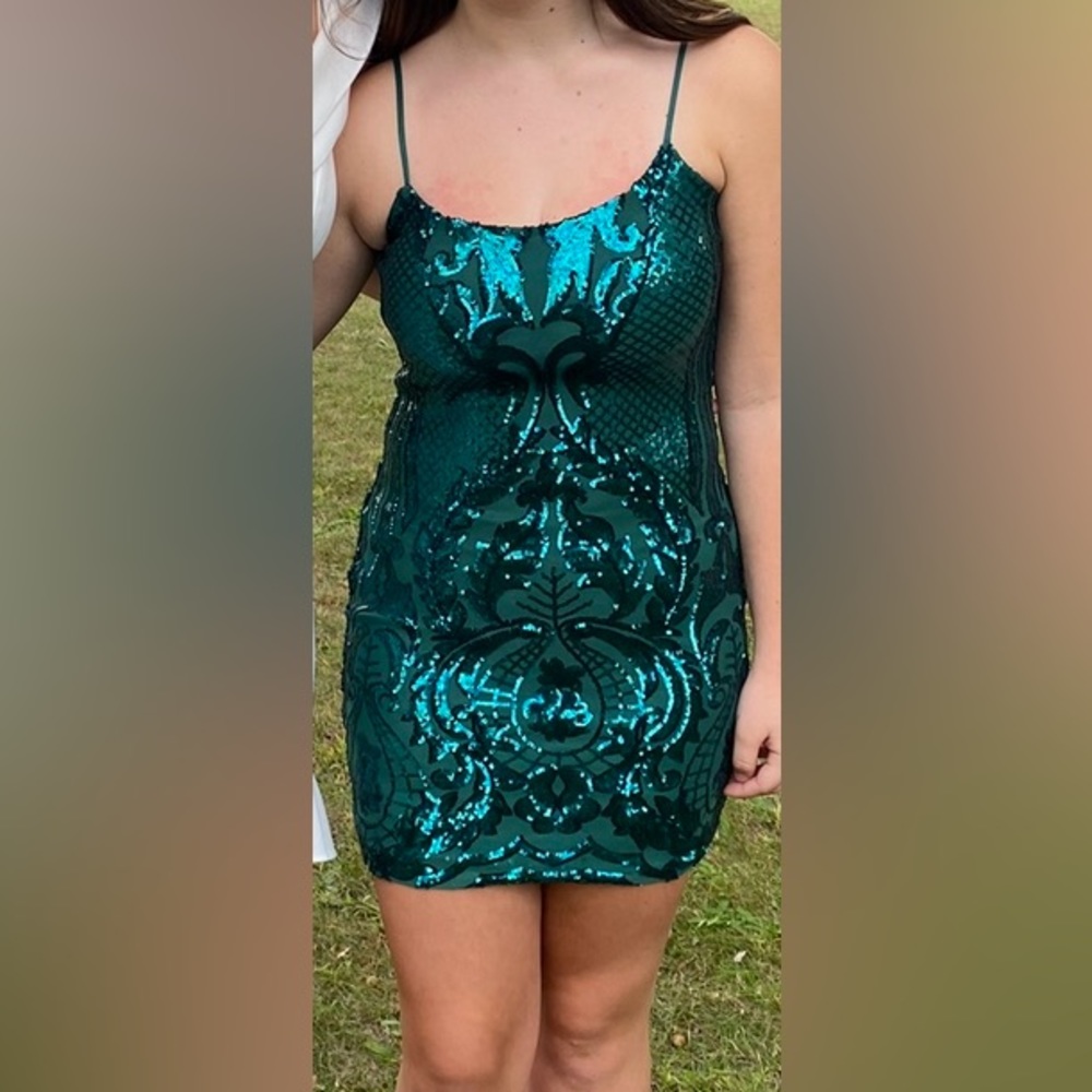 Green Sequin Prom/Homecoming Dress